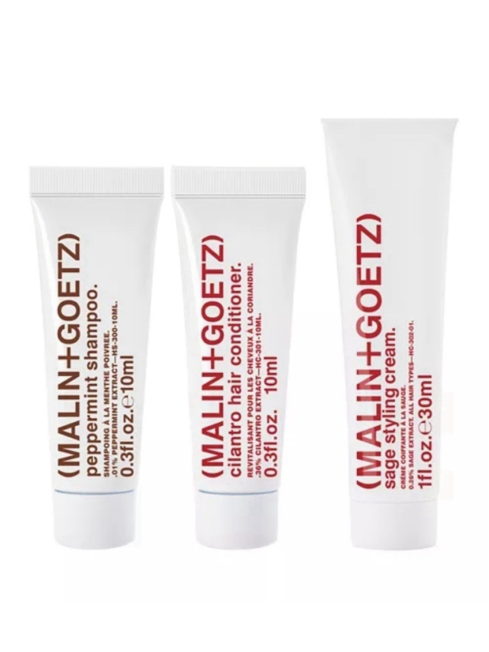 Malin + Goetz The Hair care Trio Travel Set